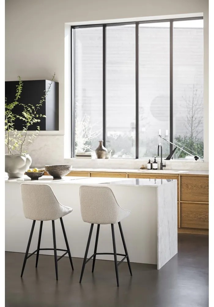 Set di 2 sgabelli da bar beige (altezza seduta 67 cm) Sierra - Rowico
