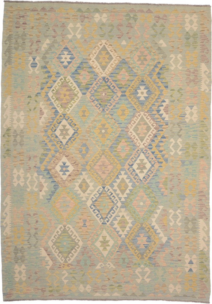 Kilim Tappeto 210x290 (Pakistan) Annodato A Mano