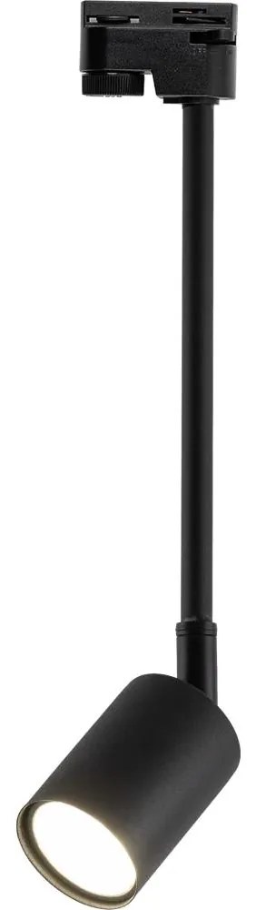Lampadario a sospensione con supporto rigido per sistema a binario TOP 1xGU10/10W/230V nero