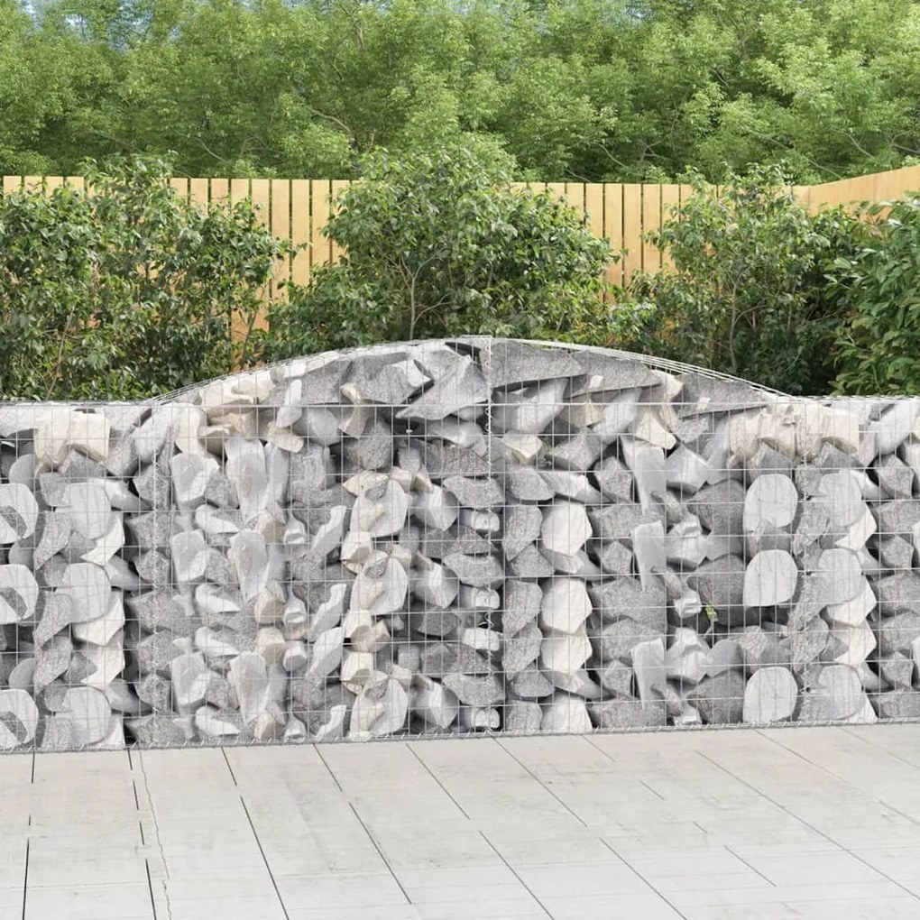 Cesti Gabbioni Ad Arco 15 Pz 400x50x100/120 Cm Ferro Zincato /