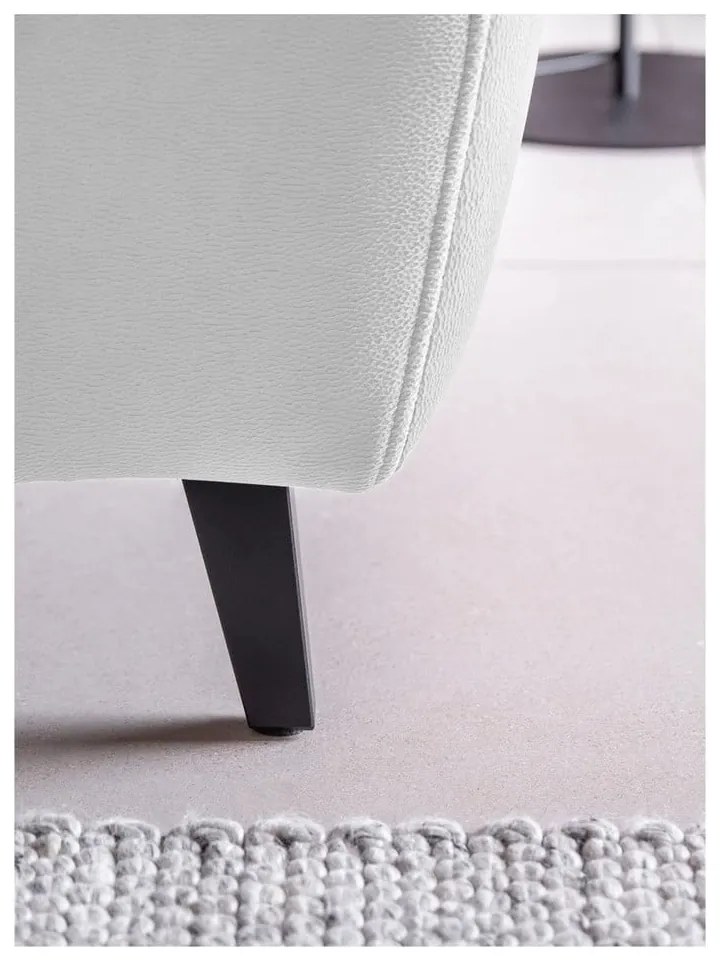 Divano angolare bianco allungabile/con contenitore (con penisola a sinistra/a L) e rivestimento in velluto Noble – ELTAP