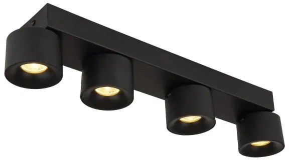 Globo 56961-4B - Faretto LED RAE 4xLED/6W/230V nero