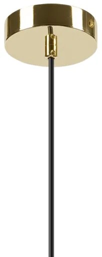 Lampadario a sospensione con filo HARMA 1xE27/15W/230V diametro 14 cm bianco/oro