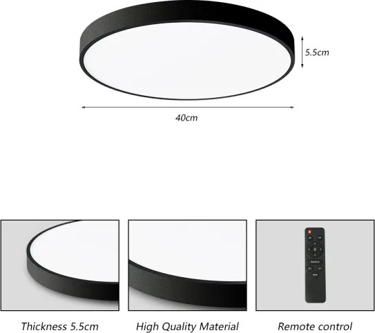 Brilagi-LED Lampada dimmerabile POOL SMART LED/48W/230V 40 cm Wi-Fi Tuya+telecomando čer