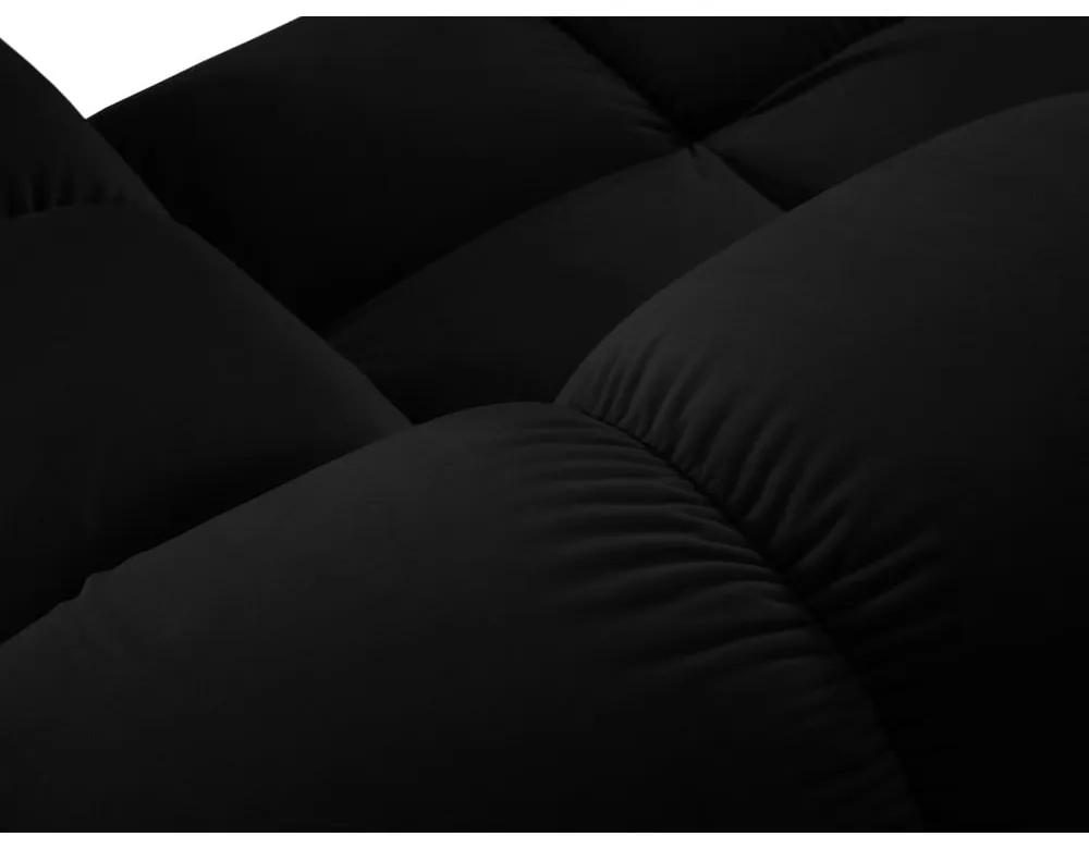 Divano in velluto nero 188 cm Bellis - Micadoni Home