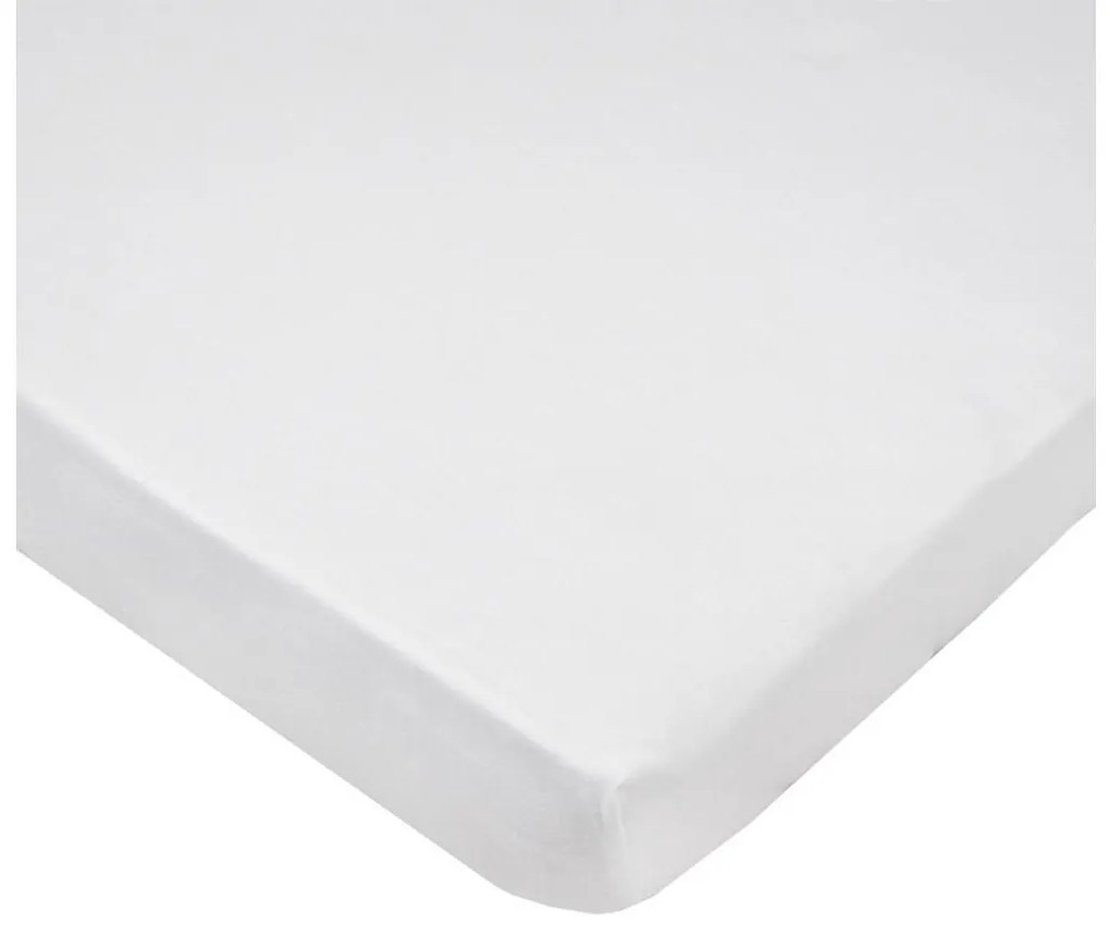 EKO - Telo impermeabile con elastico JERSEY 120x60 cm bianco