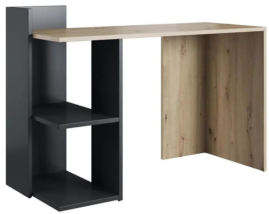 Scrivania MARLO rovere artisan/antracite