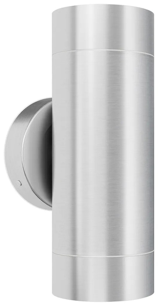 Applique Cilindrica Bidirezionale IP65 GU10 Inox Colore Inox