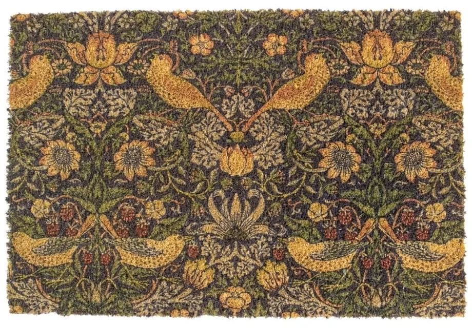 Zerbino in fibra di cocco 60x90 cm William Morris Strawberry Thief - Artsy Doormats