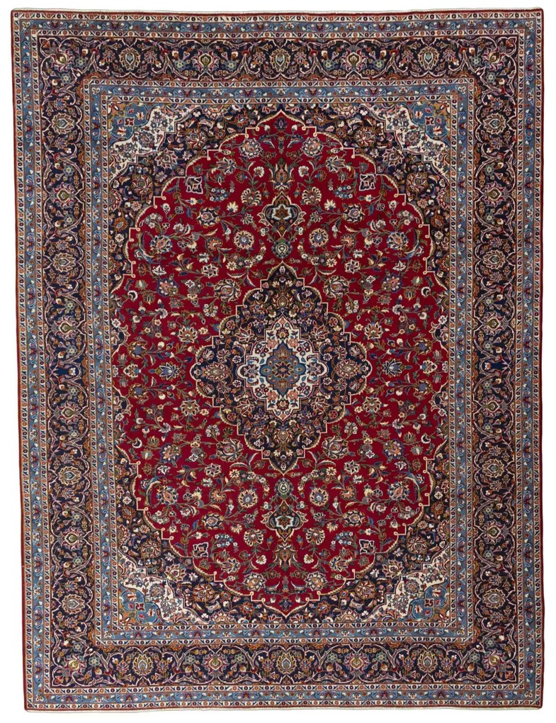 Kashan Tappeto persiano 400 x 310 Rosso (Iran) Annodato A Mano