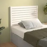 Testiera per Letto Bianca 106x4x100cm in Legno Massello di Pinocod mxl 72128