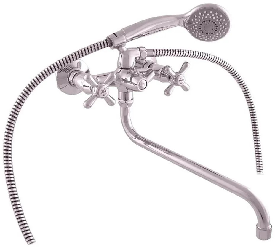 RAV Slezák MK153.5/1 - Set vasca con miscelatore MORAVA, finitura cromo lucido