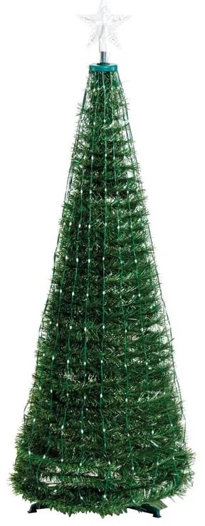 Albero luminoso natalizio 234 lampadine multicolore H 150 cm