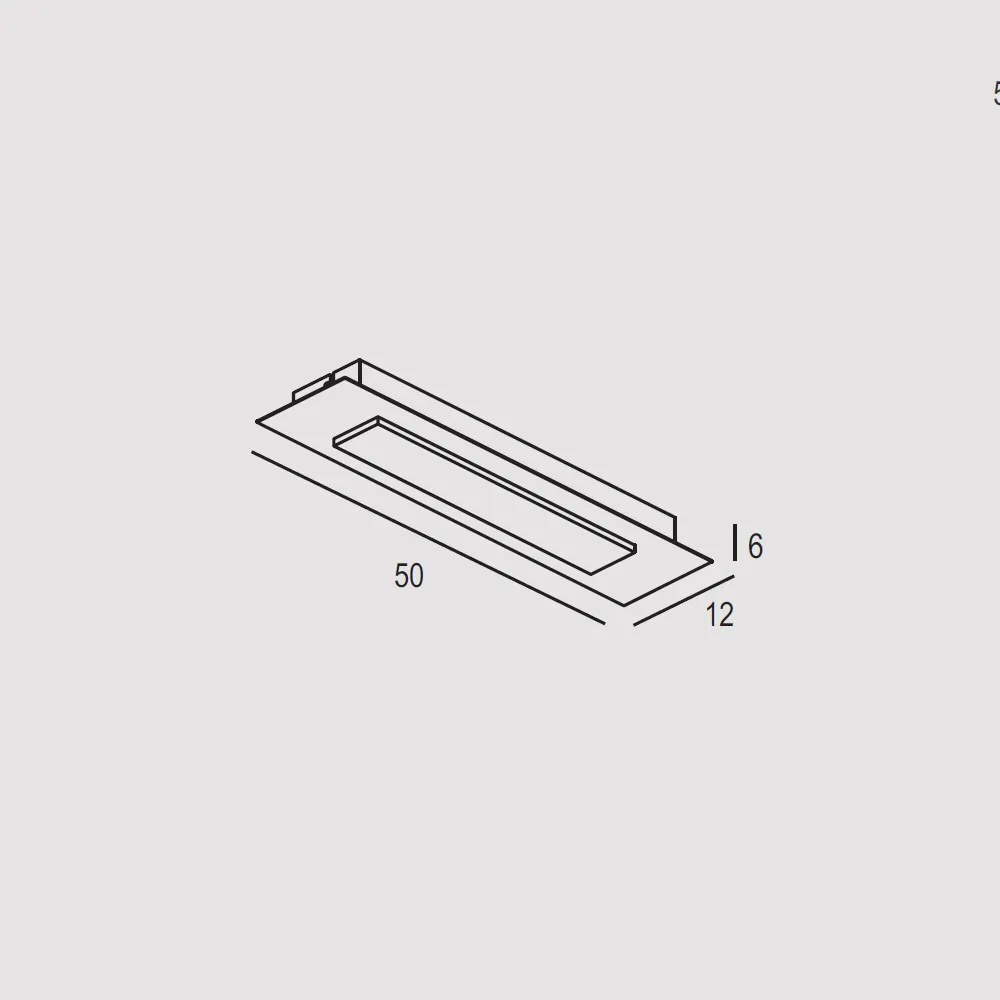 Plafoniera Contemporanea Pixel Metallo Foglia Oro Led 17W