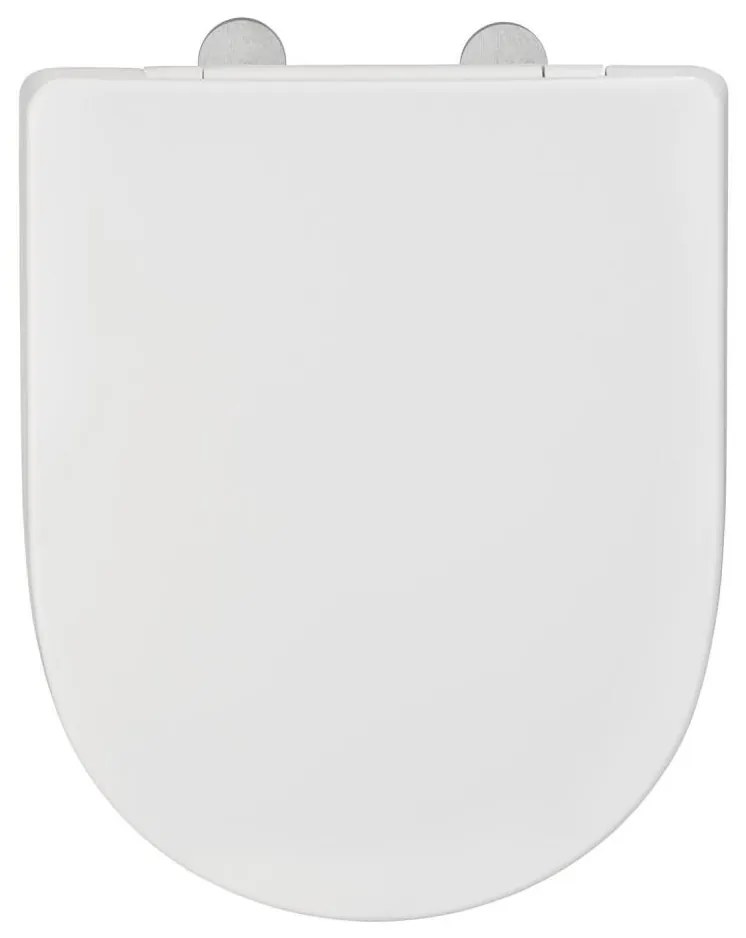 WENKO 24988100-WC sedile EXCLUSIVE 45x36,5 cm bianco/argento