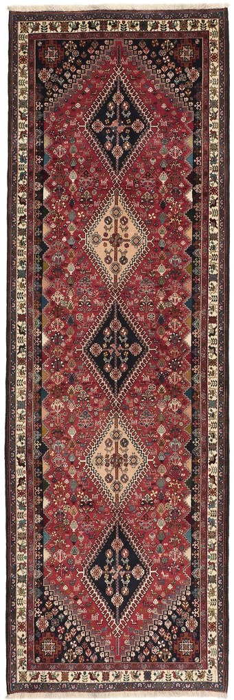 Gashghai Tappeto 290x90 (Iran) Annodato A Mano