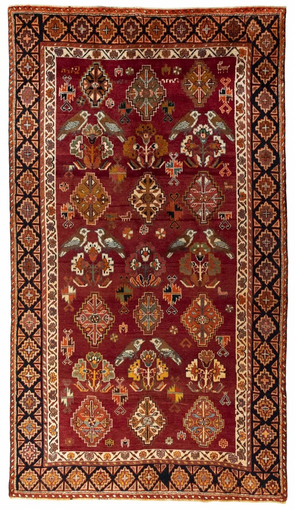 Tappeto persiano 140x250 Rosso (Iran) Annodato A Mano
