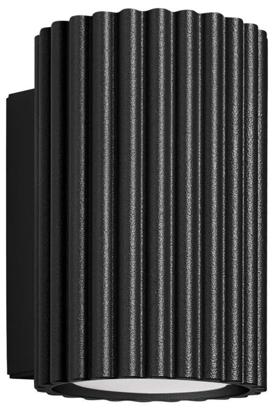 Lampada da parete nera Gleam – Sollux