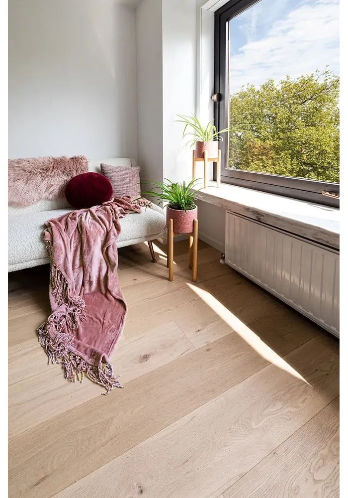 Plaid rosa Flanelo, 170 x 130 cm - Tiseco Home Studio