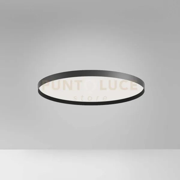 Acelia p/g - plafoniera led 3000-4000k 3000-3100lm 50w nero d.60cm