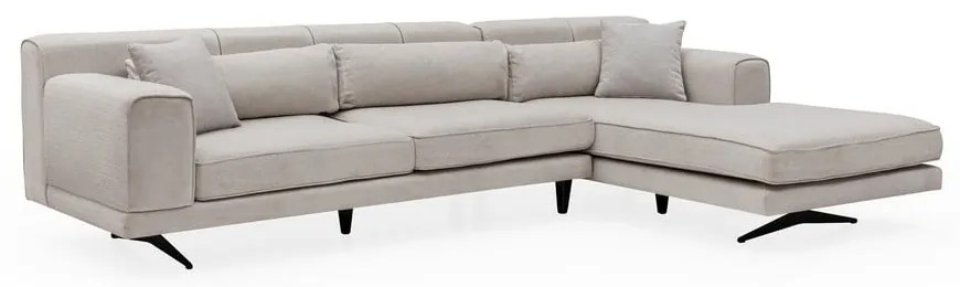 Divano angolare beige chiaro, angolo destro Jivago - Artie