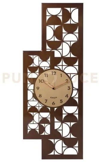 Orologio vogue caramello industrial ,oro laccato in ferro 34,5x90hcm