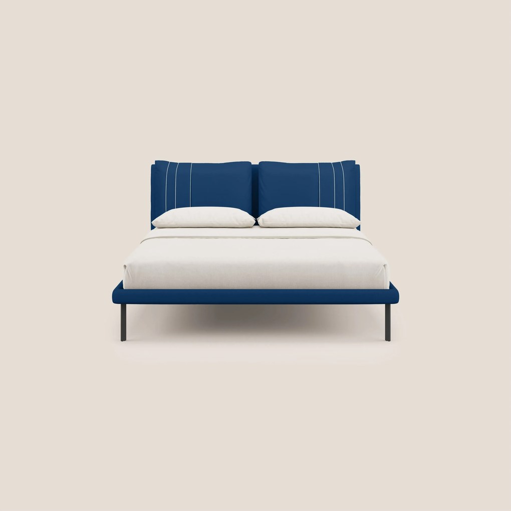 Giselle letto moderno con cuscini testata regolabili con tasche in microfibra impermeabile T11