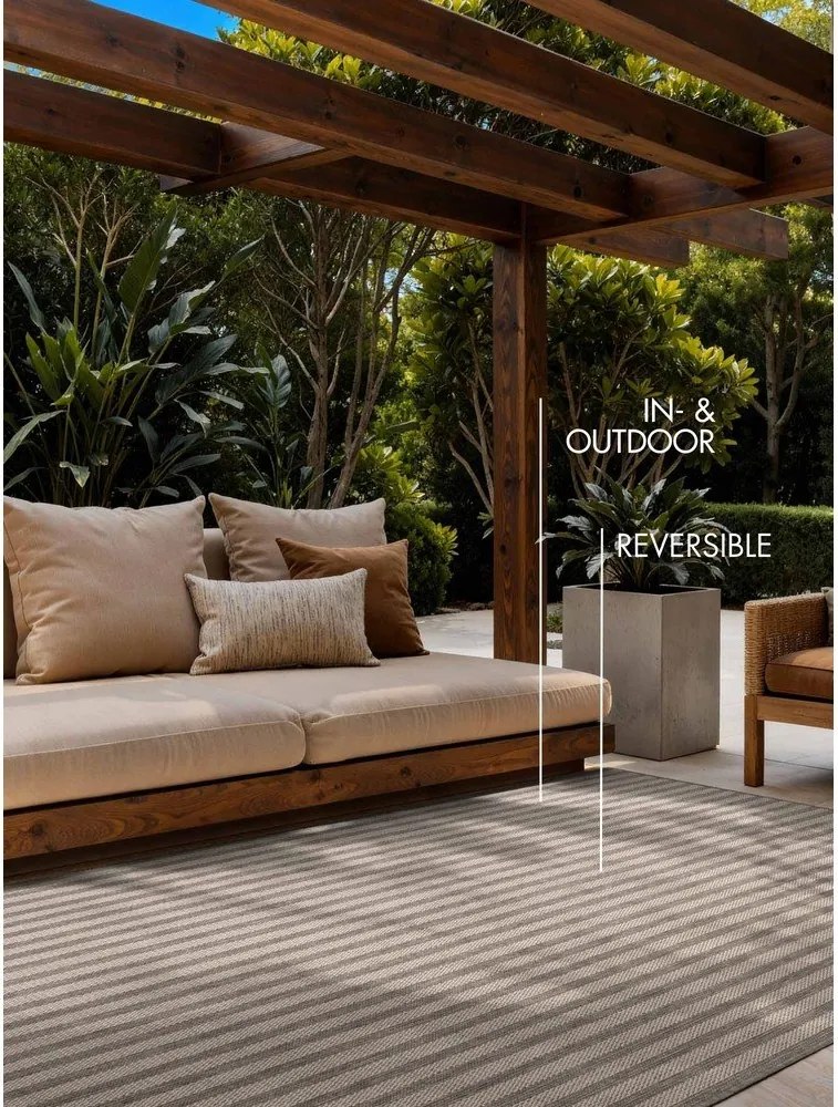 Tappeto da interno/esterno grigio/color crema 120x170 cm Haringey Linley – Ted Baker