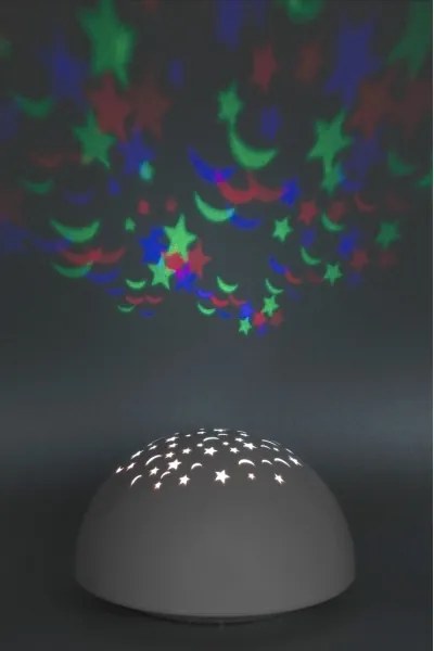Rabalux 1470 - Luce LED RGB notturna LINA LED/0,5W/3xAA