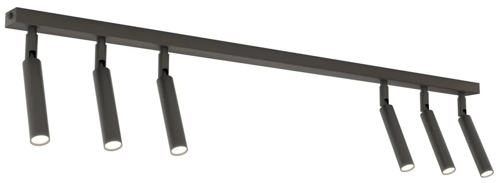 Lampadario Orientabile da soffitto IVI 6 Black