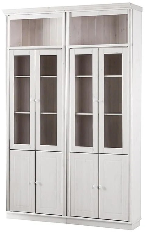 Vetrina in legno di pino bianco 148x223 cm Anita - Støraa