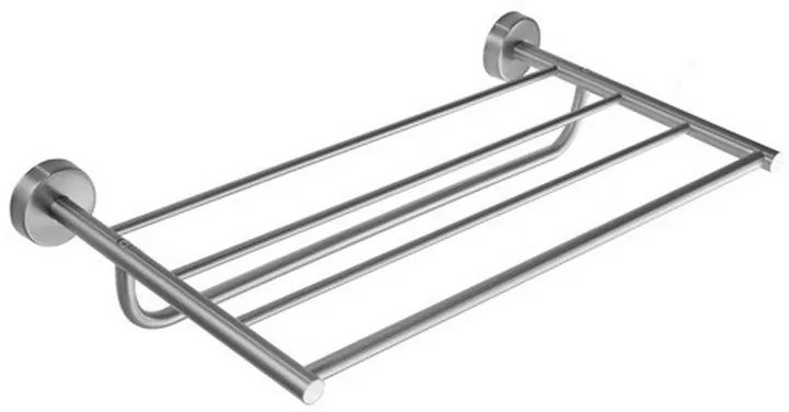 Kamalu - Portsalviette a barre 60cm per albergi in acciaio inox satinato | MIRA-S