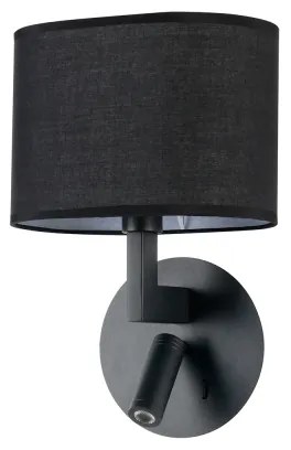 Brilagi - Lampada da parete LED DAYA 1xE14/40W/230V + LED/3W nera