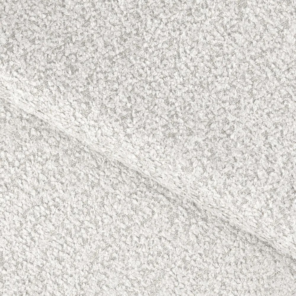 Divano angolare color crema allungabile (con penisola a destra/con chaise lounge) con rivestimento in bouclé Blezalt – ELTAP