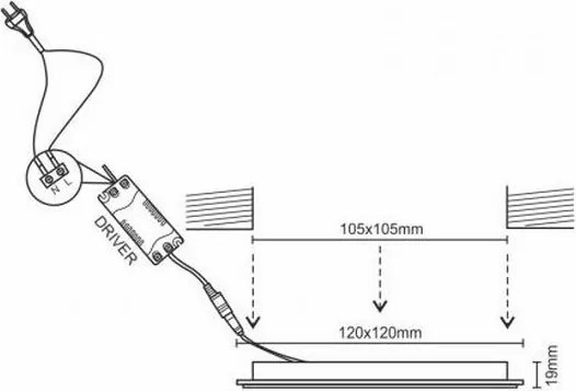Lampada LED da incasso LED/6W/230V