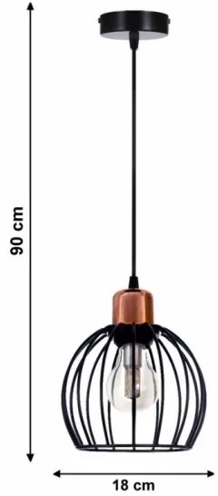 Lampadario a sospensione con filo CELTA 1xE27/40W/230V