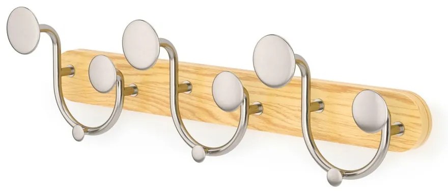 Appendiabiti da parete in alluminio bianco naturale Melody - Umbra