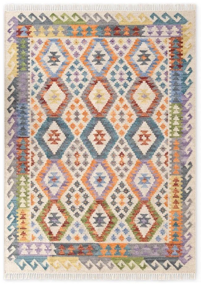 Tappeto in lana reversibile/tessuto a mano 120x170 cm Kamal Oasis – Nouristan