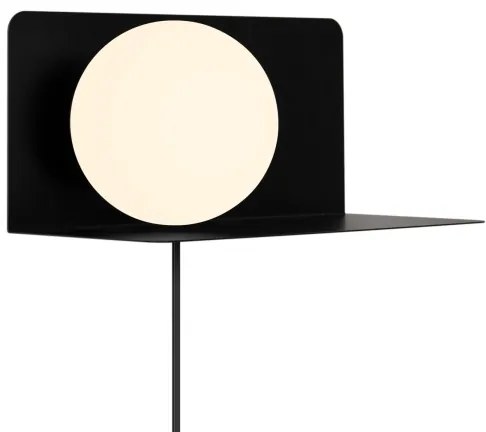 Nordlux - Applique con mensola LILIBETH 1xE14/25W/230V nero