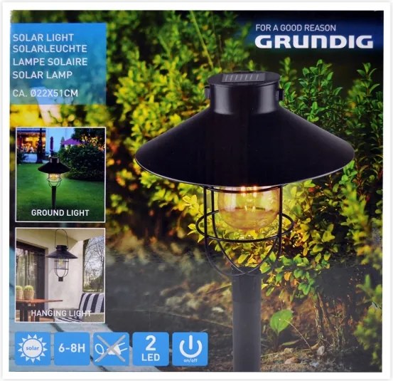 Grundig - Lampada solare LED 1,2V 600 mAh
