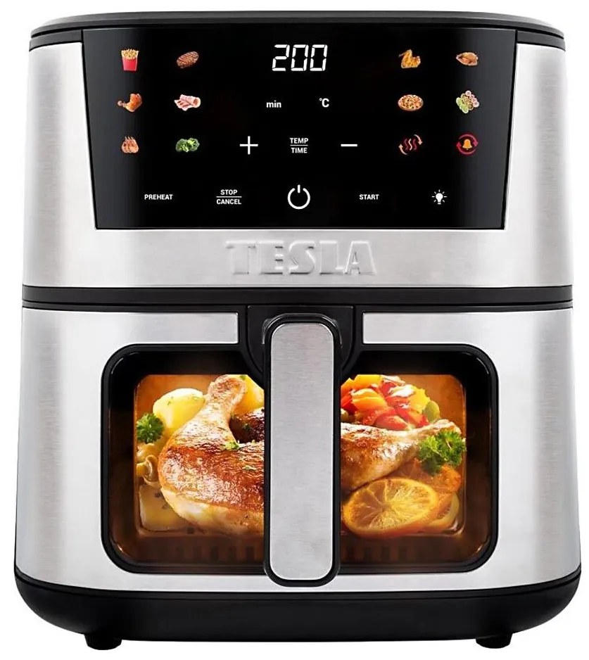TESLA Electronics AirCook- Friggitrice digitale multifunzionale ad aria calda 7 l 1600W/230V