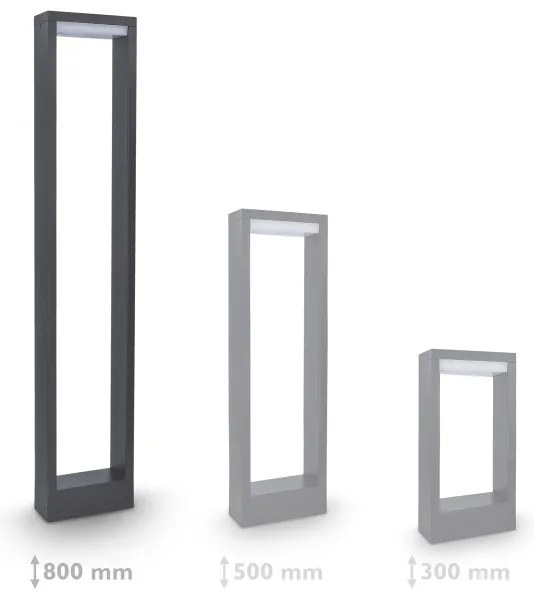 Brilagi-Lampada LED da esterno RAGUSA LED/7W/230V 3000/4000/6000K anthracite. IP54 80 cm