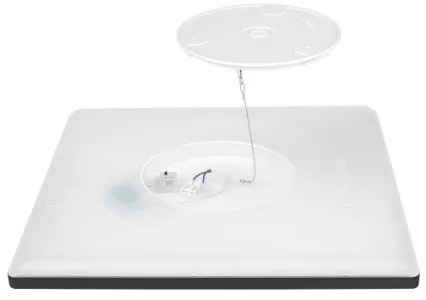 LED lampada bagno NIVERA LED/18W/230V IP54 30x30 cm nera con sensore + DO