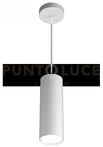 Shape sospensione tubo h.25 1 luce bianco 1143-s25-bi