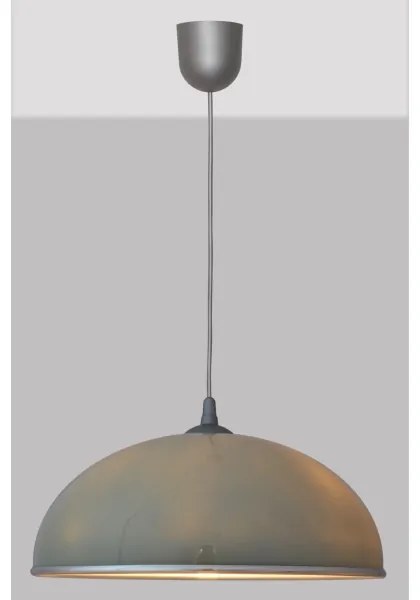 Lampadario su filo CIRCLE 1xE27/15W/230V grigio