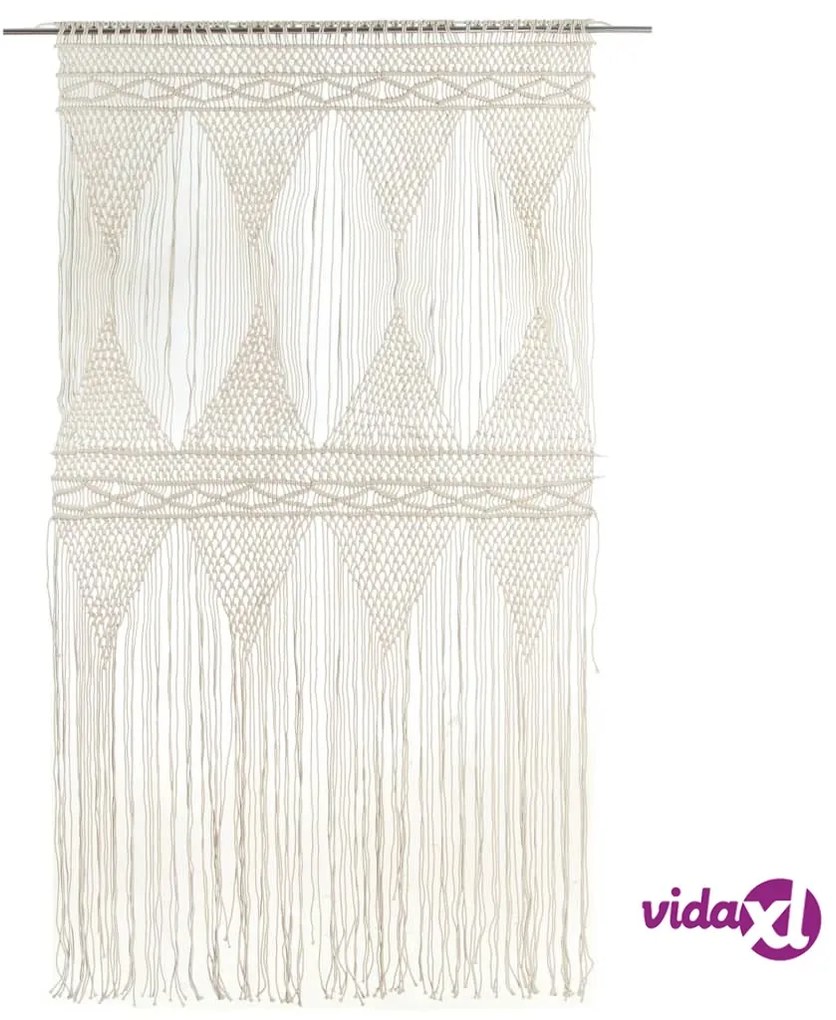 vidaXL Tenda Macramè 140x240 cm in Cotone