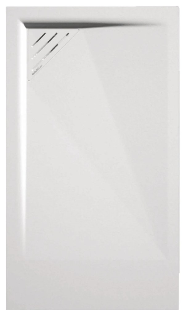 Piatto Doccia 80x180 Effetto Pietra Con Scarico a Sinistra Duplach "Mio" Bianco