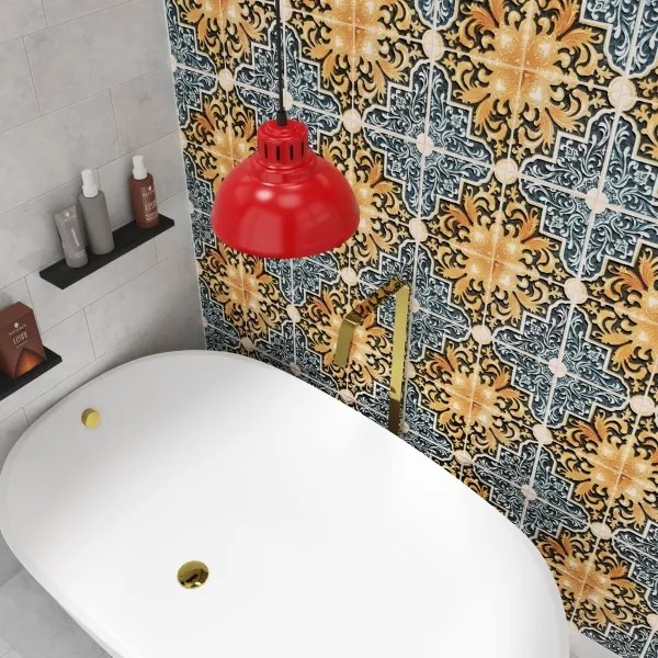 Lampada a sospensione ALTAR 1xE27/60W rosso