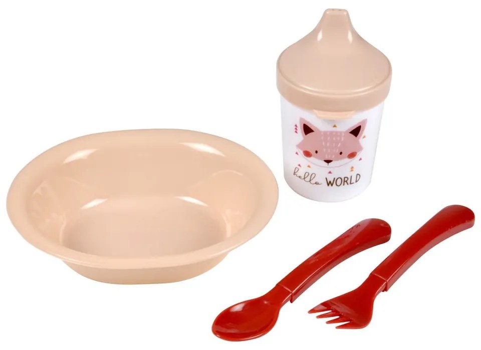 Set da pranzo per bambini in plastica 4 pz Forest – Bébé Douceur