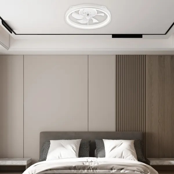 Plafoniera LED con ventilatore FARGO LED/37W/230V bianco + +TC